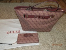GUESS TOTE BAG/ DUST POUCH AND