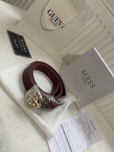 Women guess leather belt - women's,