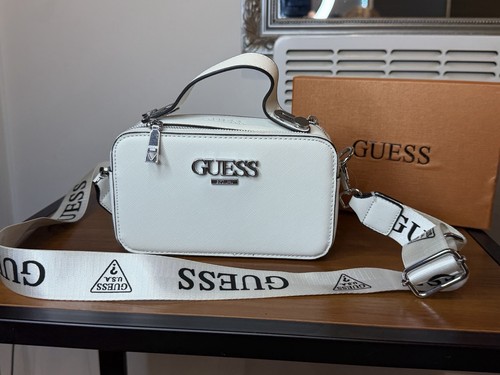 Guess white crossbody - guess, bag
